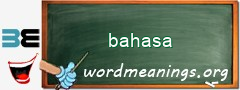 WordMeaning blackboard for bahasa